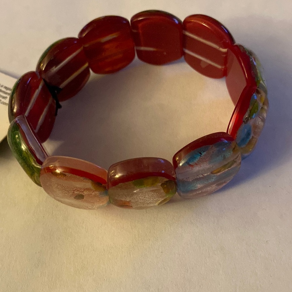 NWT Murano glass stretch bracelet